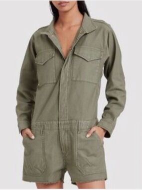 FRAME green romper, women’s size M